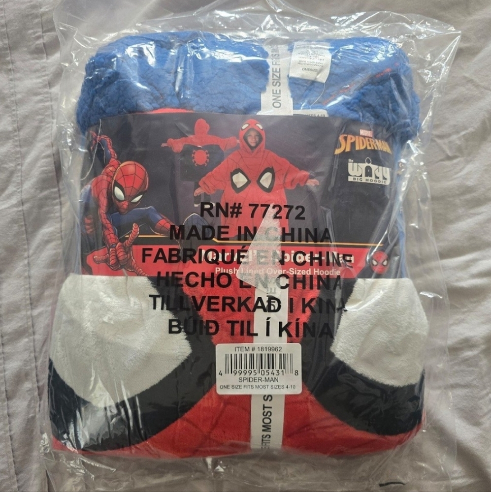 Spider-Man Character Kids Oversized Hoodie